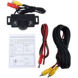 7 LED IR Infrared Waterproof Night Vision Rear View Camera for Car GPS  Wide viewing angle: 170 degree (DM320P)(Black)