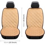 Car 12V Front Seat Heater Cushion Warmer Cover Winter Heated Warm  Double Seat (Beige)