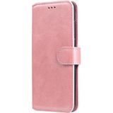 For Samsung Galaxy A72 5G Classic Calf Texture PU + TPU Horizontal Flip Leather Case  with Holder & Card Slots & Wallet(Rose Gold)