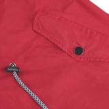 Women Waterproof Rain Jacket Hooded Raincoat  Size:XXXXL(Rose Red)
