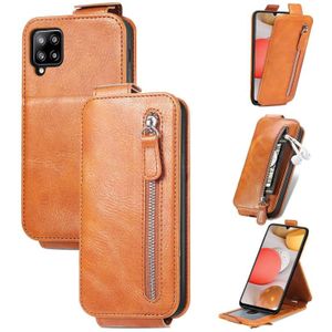 Voor Samsung Galaxy A42 5G Zipper Wallet Vertical Flip Leather Phone Case