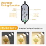 LED Plant Growth Lamp USB Remote Control Clip Waterproof Full Spectral Natural White Seedling Planting Light  Power: 30W Two Head