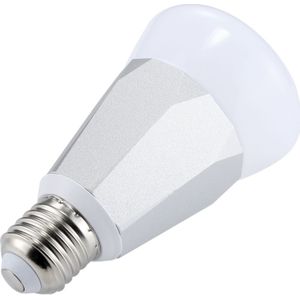 JH-G05 E27 7W WiFi Smart LED Light Bulb  6000K+RGB 600LM Works with Alexa & Google Home  AC 175-255V(Silver)
