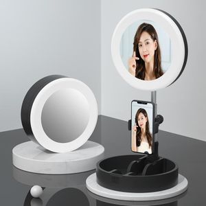 G6 Multi-function Live Broadcast All-in-one Ring Beauty Fill Light Mobile Phone Holder (Black)