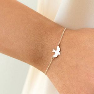Women Peace Dove Bracelets Extreme Simplicity Choker Bracelet(sliver)