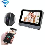 R9 4.3 inch WiFi Smart Video Visual Electronic Peephole Doorbell (Black)