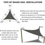 Triangle Outdoor Garden Sunshade Sail Waterproof Anti-UV Canopy  Size: 4.5m x 4.5m x 4.5m(White)