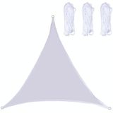 Triangle Outdoor Garden Sunshade Sail Waterproof Anti-UV Canopy  Size: 4.5m x 4.5m x 4.5m(White)