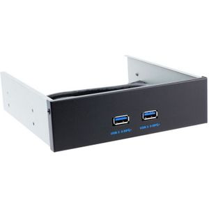 2-Port USB 3.0 3.5 inch Front Panel Data Hub for PC