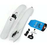 Bicycle Fender With LED Taillights Mountain Bike Fender Quick Release 26 Inch Riding Accessories(White)
