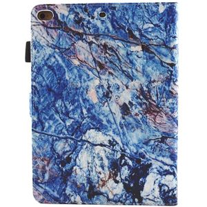 For iPad mini 4 / mini 3 / mini 2 / mini Universal Blue Marble Pattern Horizontal Flip Leather Protective Case with Holder & Card Slots & Sleep