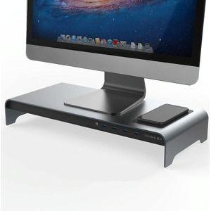 Vaydeer Metal Display Increase Rack Multifunctional Usb Wireless Laptop Screen Stand  Style:Top Configuration(L)