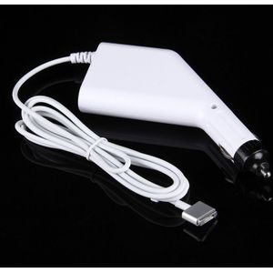 45W 14.85V 3.05A 5 Pin T Style MagSafe 2 Car Charger with 1 USB Port for Apple Macbook A1466 / A1436 / A1465 / A1435 / MD224 / MD231 / MD761 / MD711  Length: 1.7m(White)