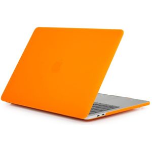 Laptop Frosted Style PC Protective Case for MacBook Pro 15.4 inch A1990 (2018)(Orange)