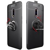 Metal Ring Holder 360 Degree Rotating TPU Case for OPPO Realme X / K3(Red+Red)