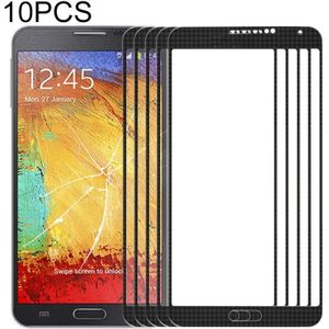 10 PCS Front Screen Outer Glass Lens for Samsung Galaxy Note III / N9000 (Black)