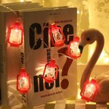 3m 20 LEDs USB Power Retro Kerosene Lamp LED Lights String Bedroom Decoration(Warm White Light)