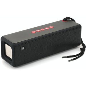 T&G TG271 TWS Subwoofer Bluetooth Speaker With Braided Rope  Support USB/AUX/TF Card/FM(Black)