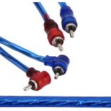 4.5m Car Auto PU Wrapped Audio Stereo Cable OFC 2RCA to 2RCA Jack Audio Cable Male to Male RCA Aux Cable