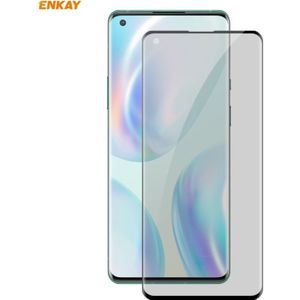 For OnePlus 8 ENKAY Hat-Prince 0.26mm 9H 3D Curved Heat Bending Privacy Anti-spy Full Screen Tempered Glass Film