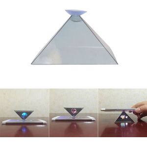 10 PCS 3D Pyramid Magic Projection Mobile Phone Simple Holographic Projection Film