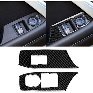 2 in 1 Car Carbon Fiber Window Lift Panel Decorative Sticker for Chevrolet Camaro 2017-2019  Left Drive