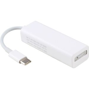 AnyWatt 5 Pin MagSafe 2 Magnetic T-Tip Female to USB-C / Type-C Male Charge Adapter Converter for MacBook Pro(White)
