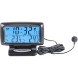 SH-350-2 Multi-Function Digital Temperature Thermometer Alarm Clock LCD Monitor Battery Meter Detector Display