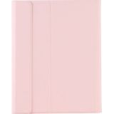 T102B For iPad Air / Pro 10.5 inch (2019) TPU Candy Color Ultra-thin Bluetooth Keyboard Protective Case with Stand & Pen Slot(Pink)