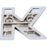 Car Vehicle Badge Emblem 3D English Letter K Self-adhesive Sticker Decal  Size: 4.5*4.5*0.5cm