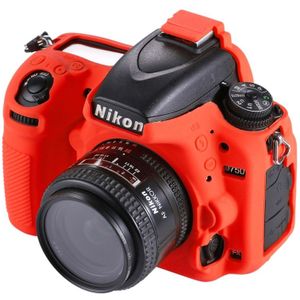 PULUZ Soft Silicone Protective Case for Nikon D750(Red)