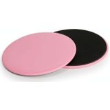 2 Paris Pilates Yoga Sliding Plate Home Sports Abs Cocked Butt Fitness Foot Sliding Plate(Pink)