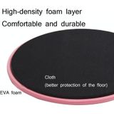 2 Paris Pilates Yoga Sliding Plate Home Sports Abs Cocked Butt Fitness Foot Sliding Plate(Pink)