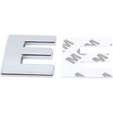 Car Vehicle Badge Emblem 3D English Letter E Self-adhesive Sticker Decal  Size: 4.5*4.5*0.5cm