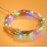 10m IP65 Waterproof Colorful Light Solar Panel Silver Wire String Light  100 LEDs SMD 0603 Fairy Lamp Decorative Light