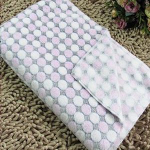 Soft Flannel Pet Blanket Dots Printed Breathable Bed Mat Warm Pet Sleeping Cushion Cover for Pet Dog Cat  Size:M(Rose Red)