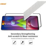 For Samsung Galaxy M51 5 PCS ENKAY Hat-Prince Anti-drop Full Glue Tempered Glass Full Screen Film Anti-fall Protector