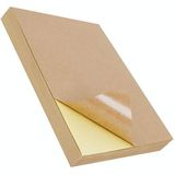 GYNP8081 100 PCS Laser Inkjet Mark Sticker A4 Kraft Paper Self-Adhesive Printing Paper  Colour: Light