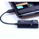 USB to RJ45 10/100 Mbps USB Ethernet Adapter Network card(Black)