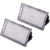 2 PCS DC 12V 3W 150LM 6000K LED License Plate Light 18LEDs SMD-3528 Bulbs Lamps for Land Rover