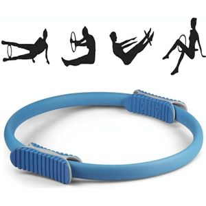 Yoga Pilates Ring Yoga Body Fitness Magic Circle  Inner Diameter: 32cm(Blue)