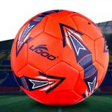 19cm PU Leather Sewing Wearable Match Football (Red)