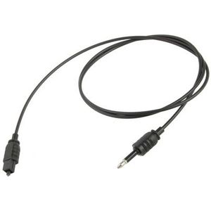 TOSLink Male to 3.5mm Male Digital Optical Audio Cable  Length: 0.8m  OD: 2.2mm(Black)