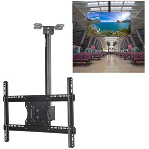 32-65 inch Universal Height & Angle Adjustable LCD TV Wall-mounted Ceiling Dual-use Bracket  Retractable Length: 2m