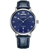 OCHSTIN 6141A Masterpiece Day-date mechanisch herenhorloge (blauw-blauw)