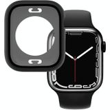 PC + gehard glasfilm Waterdichte horlogekast met onderklep voor Apple Watch Series 7 45 mm