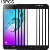 10 PCS Front Screen Outer Glass Lens for Samsung Galaxy J3 (2016) / J320FN / J320F / J320G / J320M / J320A / J320V / J320P(Black)