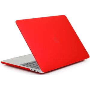 ENKAY Hat-Prince 2 in 1 Frosted Hard Shell Plastic Protective Case + US Version Ultra-thin TPU Keyboard Protector Cover for 2016 New MacBook Pro 13.3 inch without Touchbar (A1708)(Red)