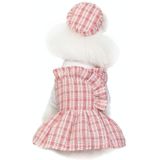 Pet Clothes Dog Dress Summer Thin Uniform Skirt  Size: M(Pink)
