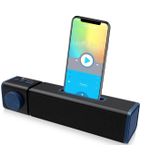 New Rixing NR4023 TWS Wireless Stereo Bluetooth Speaker  Support TF Card & MP3 & FM & Hands-free Call & 3.5mm AUX(Blue)